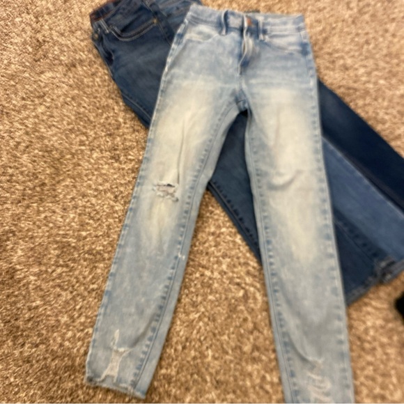 Girls Size 12 Lot Jeans Long Sleeves Fall Winter Justice Abercrombie Levi’s - Picture 5 of 16